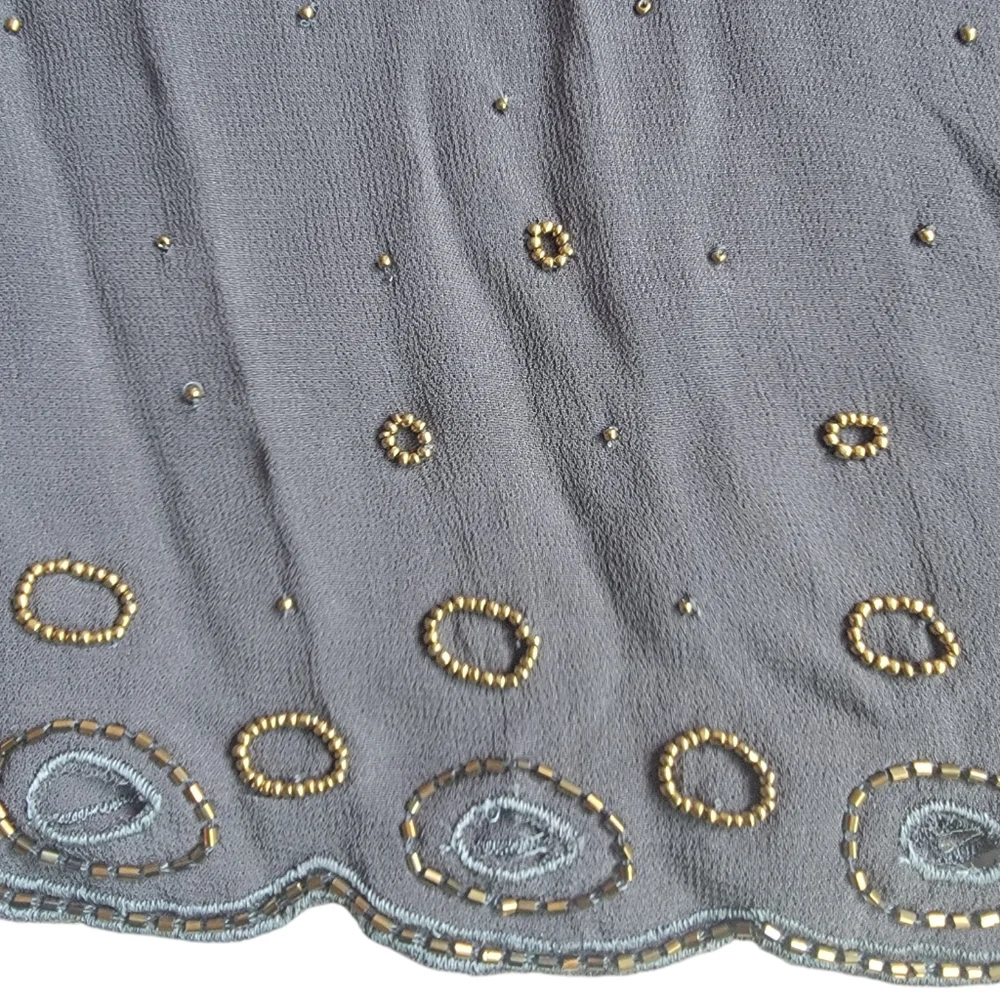 Chan Luu Sheer Beaded Boho Peasant Blouse - Picture 5 of 9